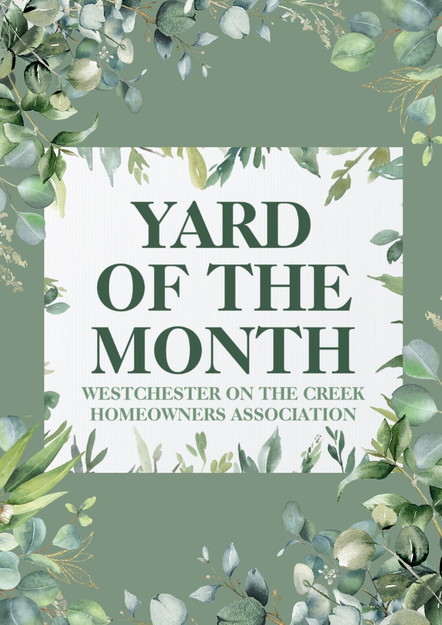 2025 Yard of the Month Winners